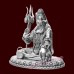 Yogeshwar Shankar ji in Blessing Posture Idol in 925 Silver - Size: 1.5 to 6.25 Inches