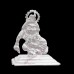 Baby Krishna Laddu Gopal Small Murti in Silver - Size: 3x2.9x1.8 cm