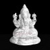 Lord Ganesha Statue in Pure Silver - 100 Gram (Size_2.6x3.25x3.75 inches)