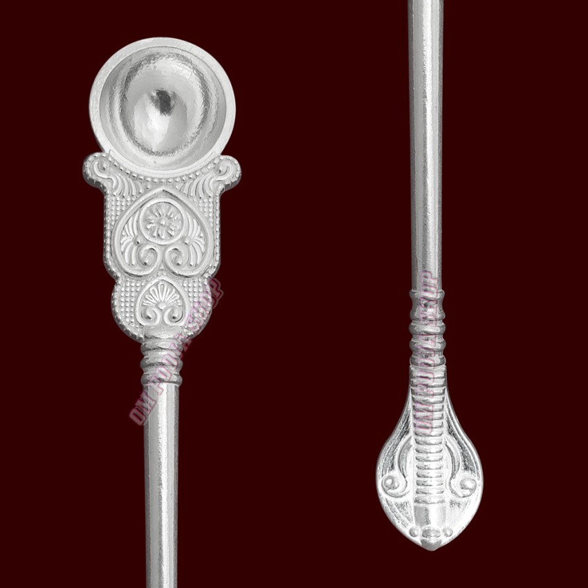 Palli Spoon in Pure Silver SIze: 5.75 inches