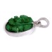 Ganpati Pendant in Green Jade Stone with Pure Silver