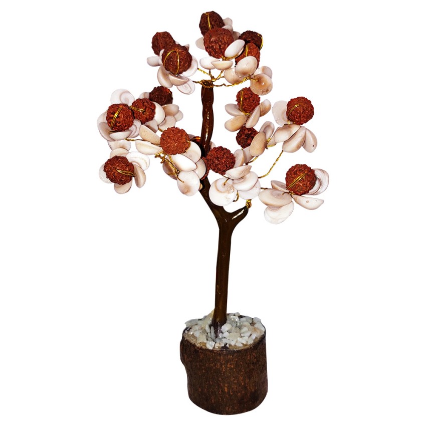 Gomati Chakra with Rudraksha Healing Kalpa Tree - 7 inch