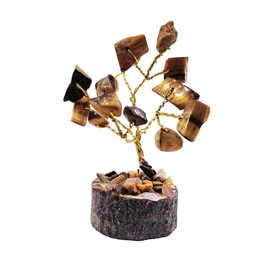 Tiger Eye Healing Stone Tree - 2.5 inch