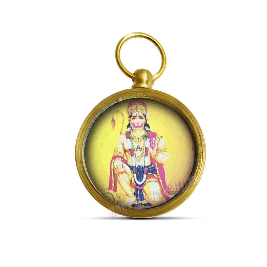 Shri Hanuman Yantra Pendant In Brass For Men & Women