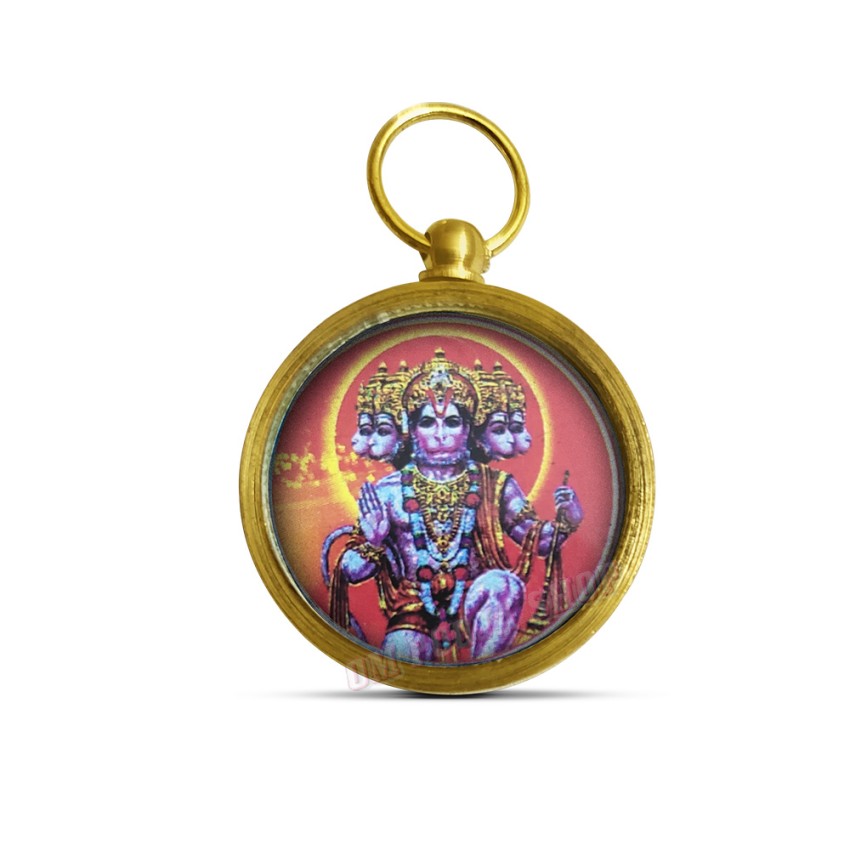 Panchmukhi Hanuman Yantra Pendant In Brass