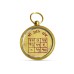 Shani Yantra Pendant In Brass With Glass