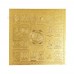 Sampurna Dash Mahavidya Yantra in Copper with Gold Polish - 6 Inches