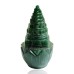 Sri Yantra on Lotus in Green Jade - 50 to 135 GMS