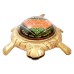 Tortoise Vahan Durghatna Nashak Yantra in Brass Size: 1.5x4.25x3.5 inches